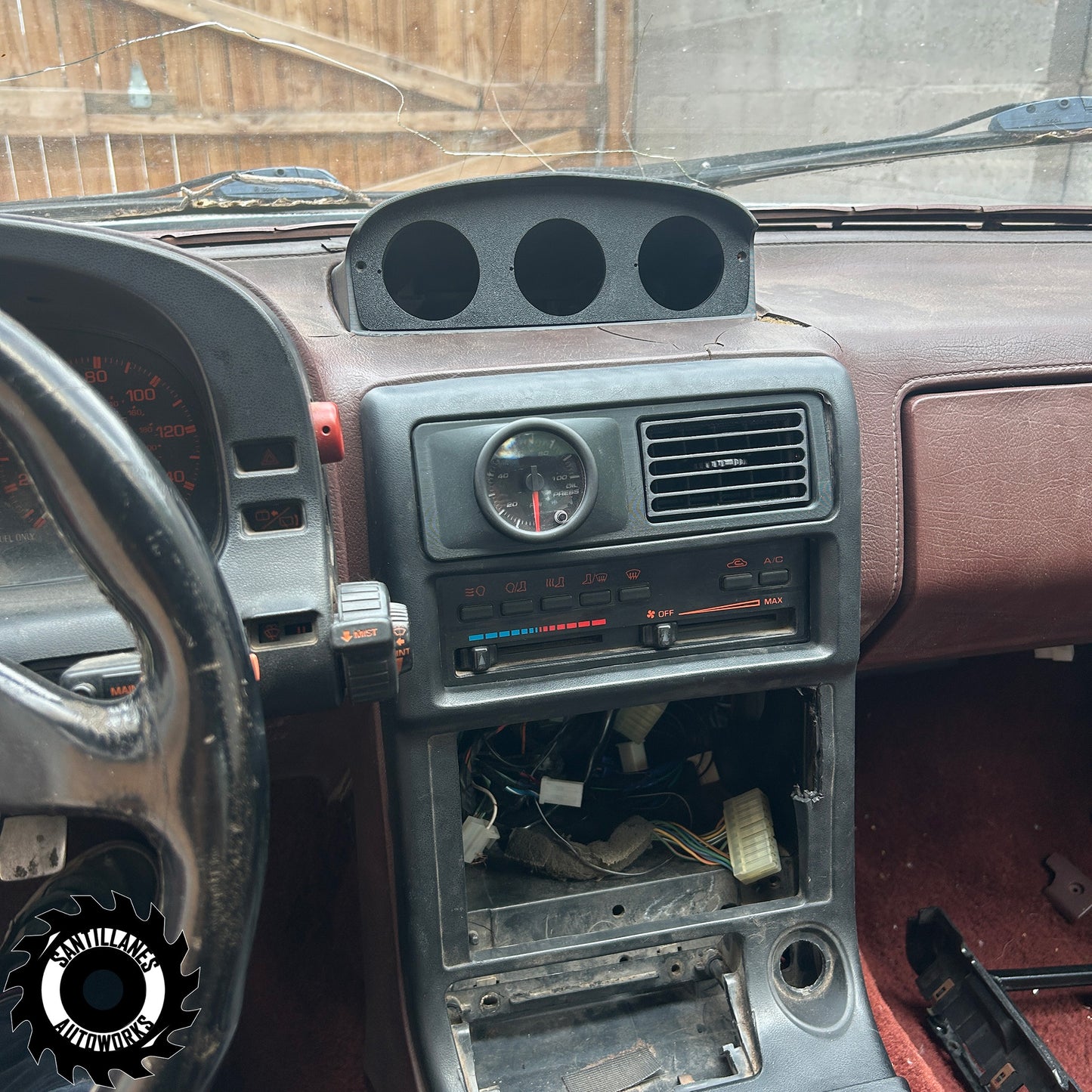 Mazda RX7 FC S5 Center Vent Gauge Pods