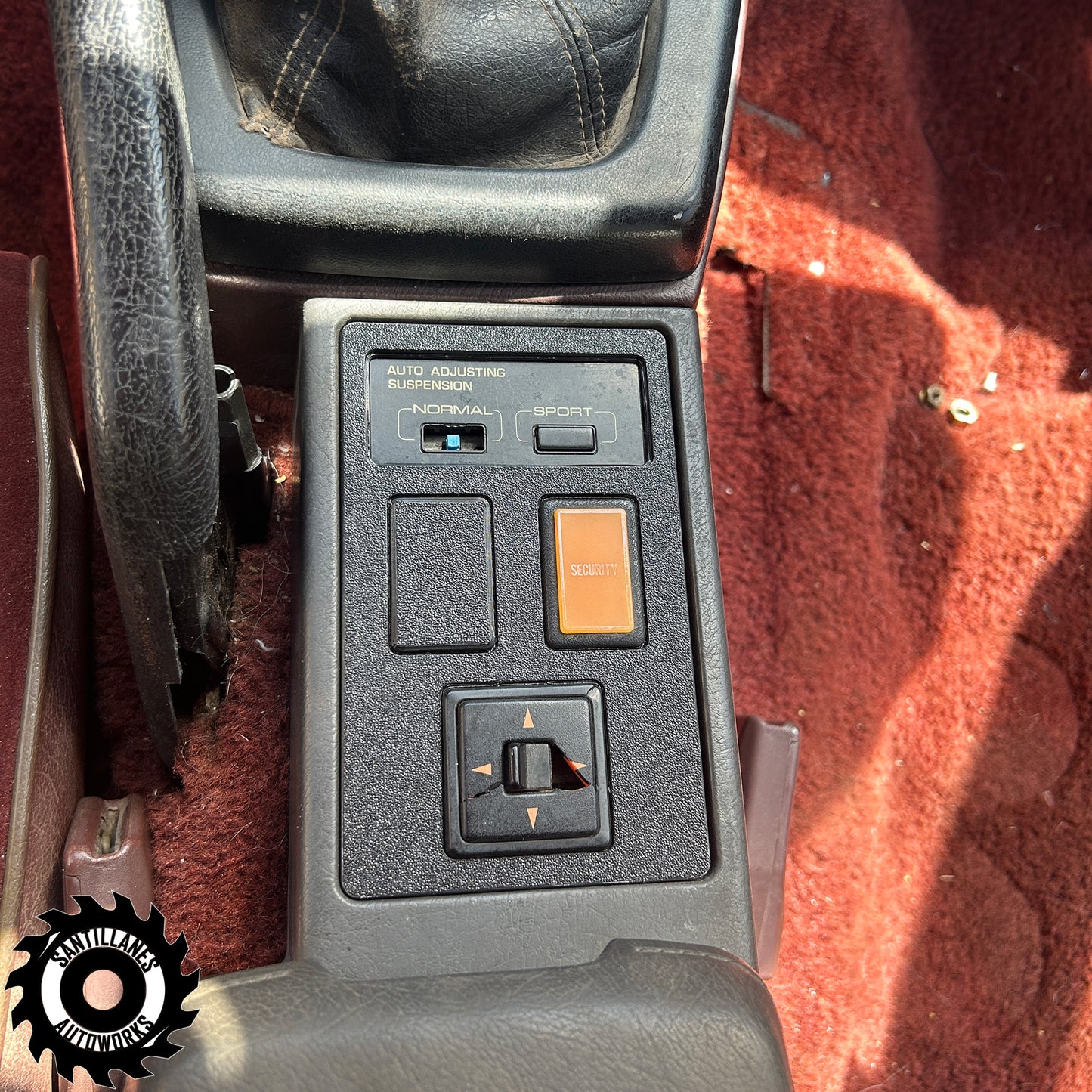 Mazda RX7 FC Center Console Switch Plate